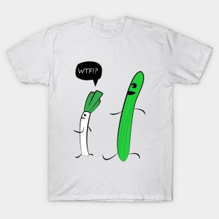 Leek is haunted by a cucumber T-Shirt